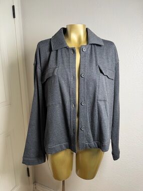 Lou & Grey Charcoal Gray Sweater S